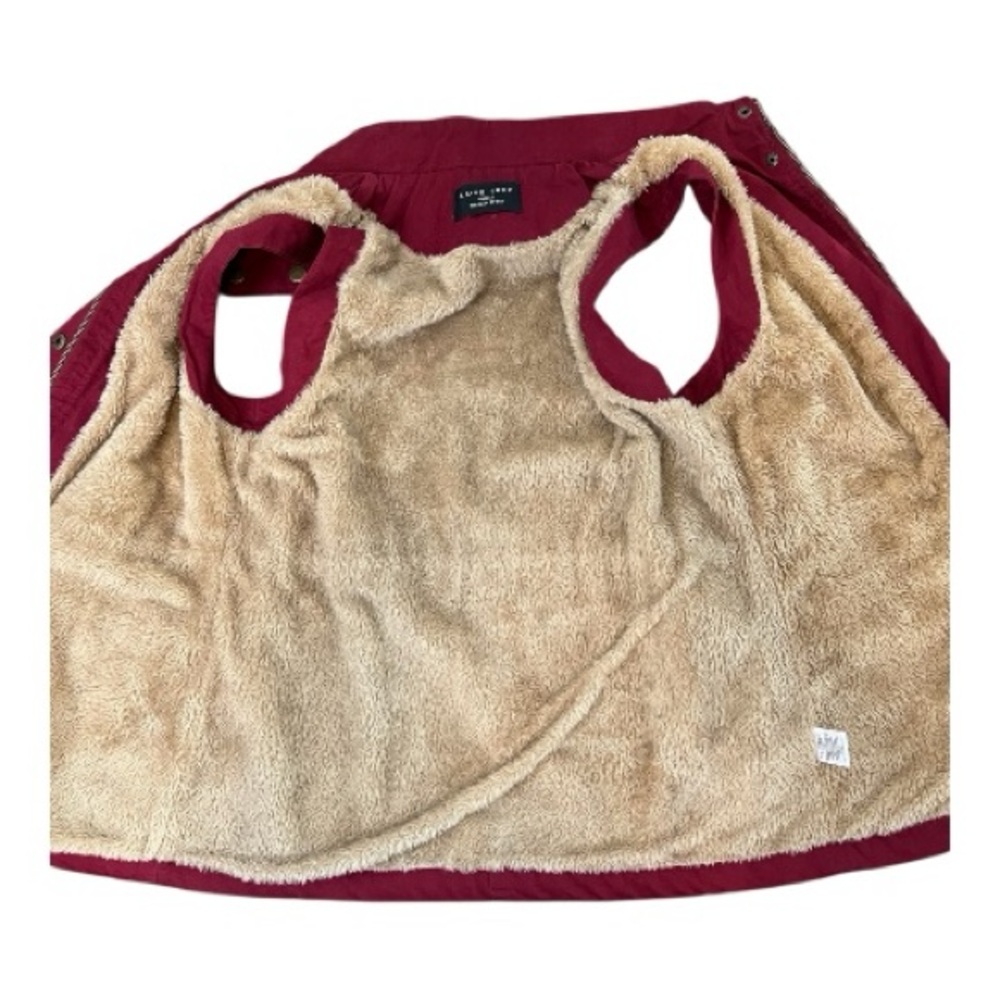 EUC Love Tree burgundy utility vest with drawstring waist – size S - Picture 7 of 10